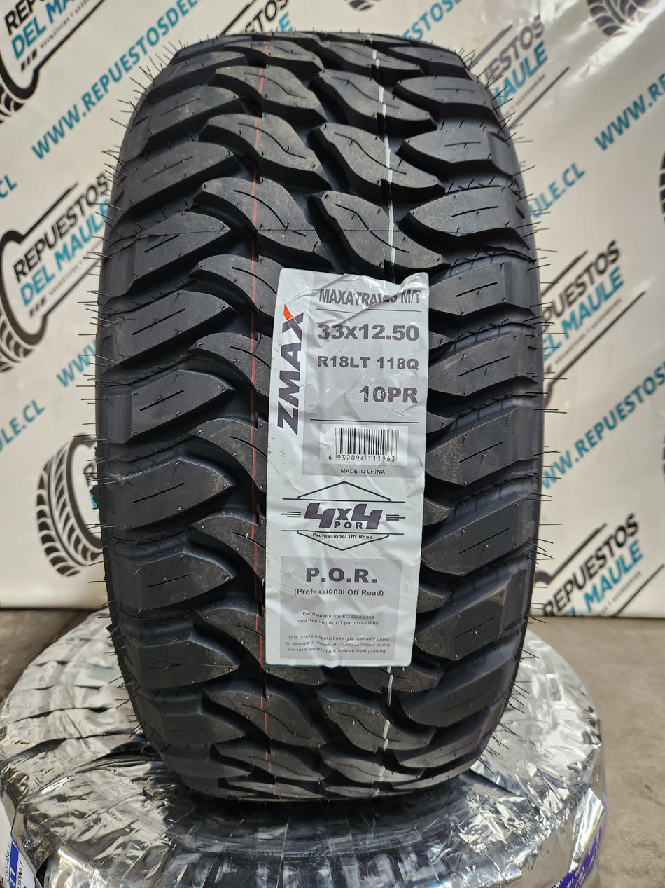 NEUMATICO 33X12.5 R18LT W ZMAX MAXATRAVES MT 118Q 10PR