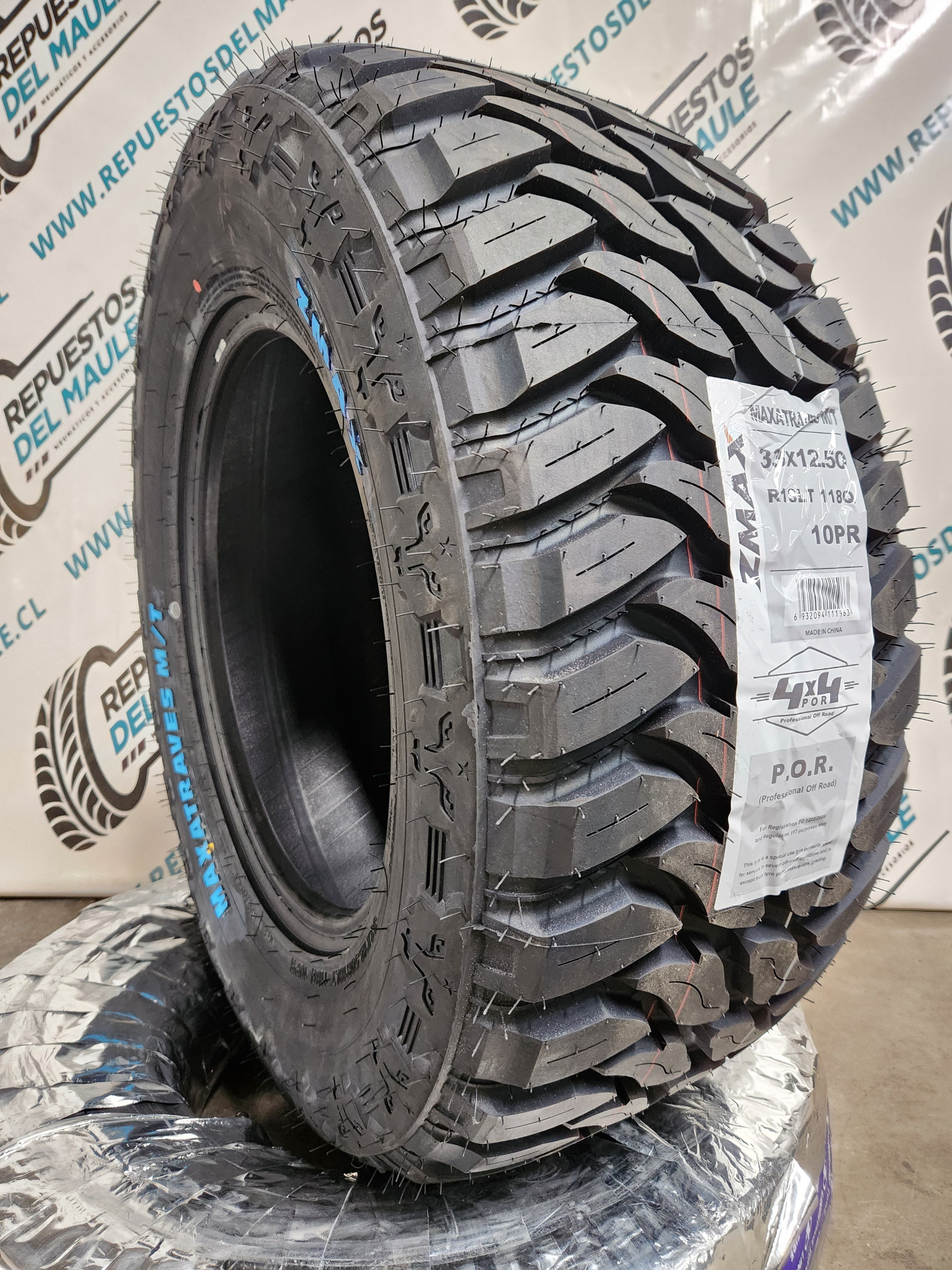 MAX NEUMATICO 33X12.5 R18LT W ZMAX MAXATRAVES MT 118Q 10PR