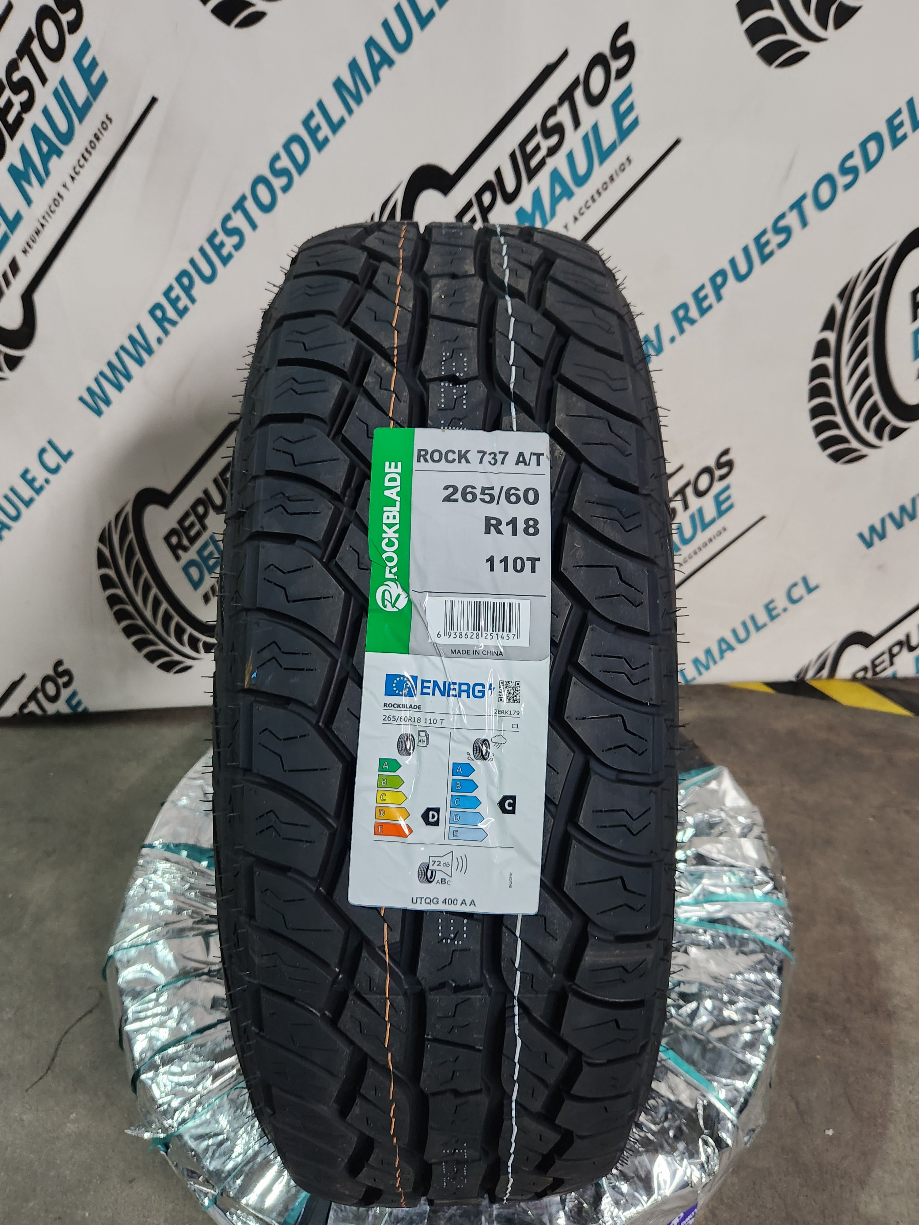 ユリイロ NEUMATICO 265/60 R18 ROCKBLADE ROCK 737 A/T 110T – Neumáticos del