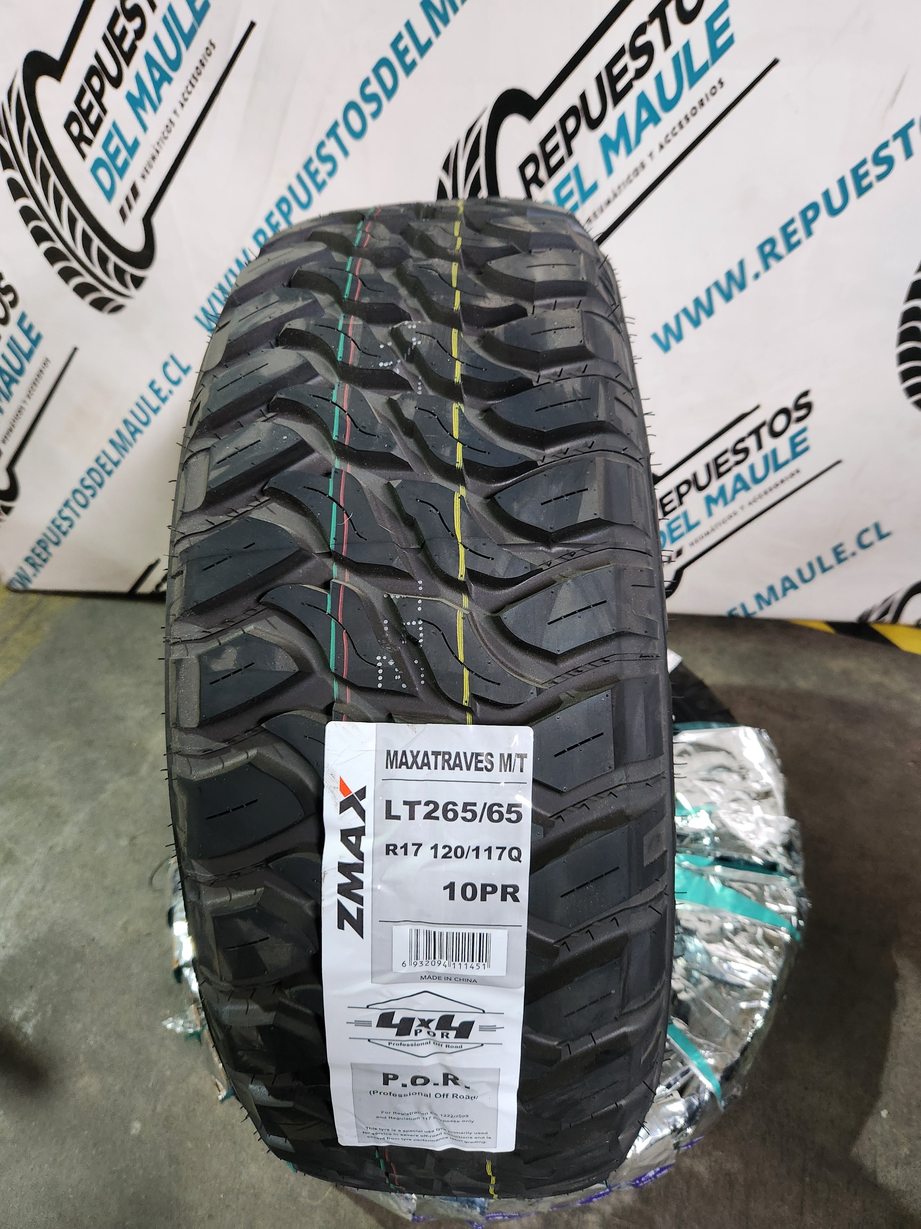 NEUMATICO 265/65 R17 LT ZMAX MAXATRAVES M/T 120/117Q 10PR