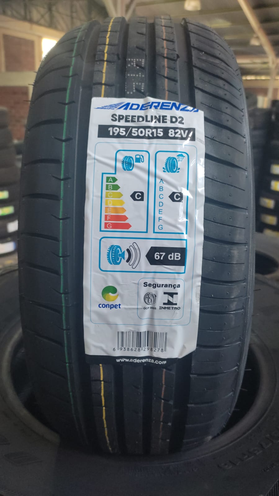 NEUMATICO 195/50 R15 ADERENZA SPEEDLINE D2 82V
