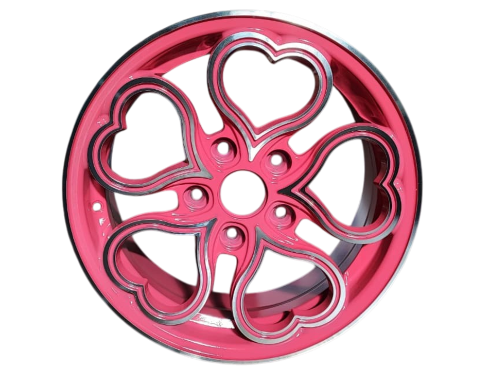 Juego de Llantas 15x6.5 5x114.3 Et35 pink mf X090-5