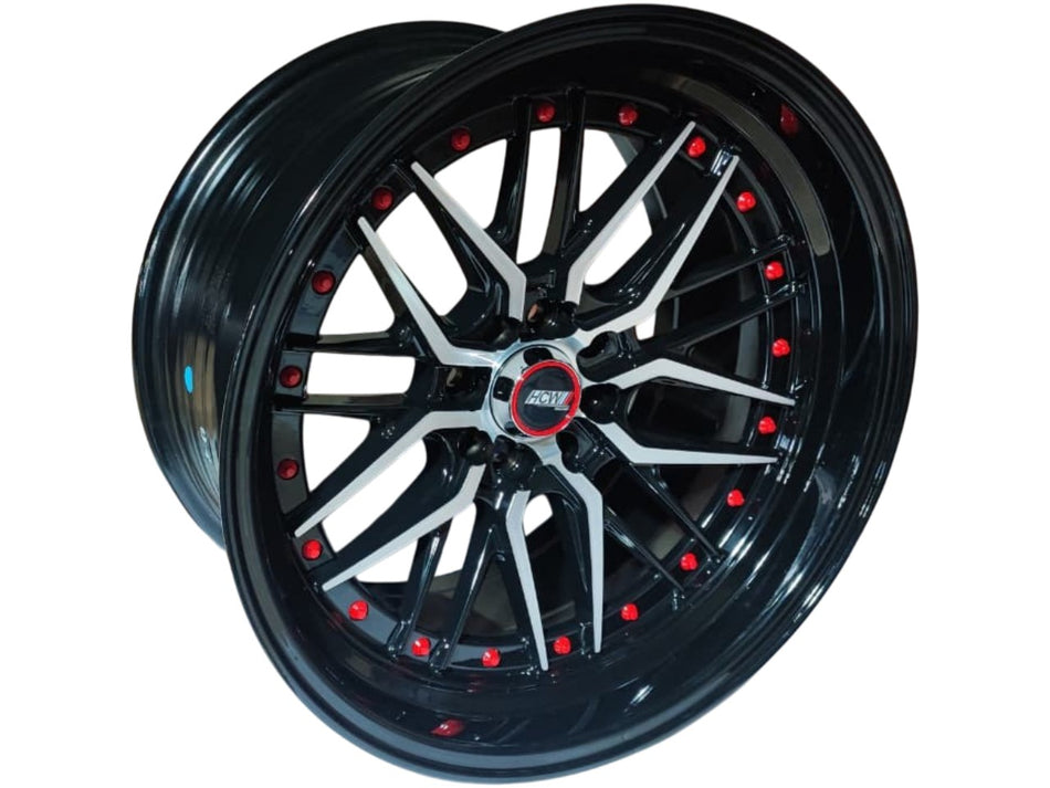 Juego de Llantas 17x9 4x100/4x108 Et5 BM spoke HJ253
