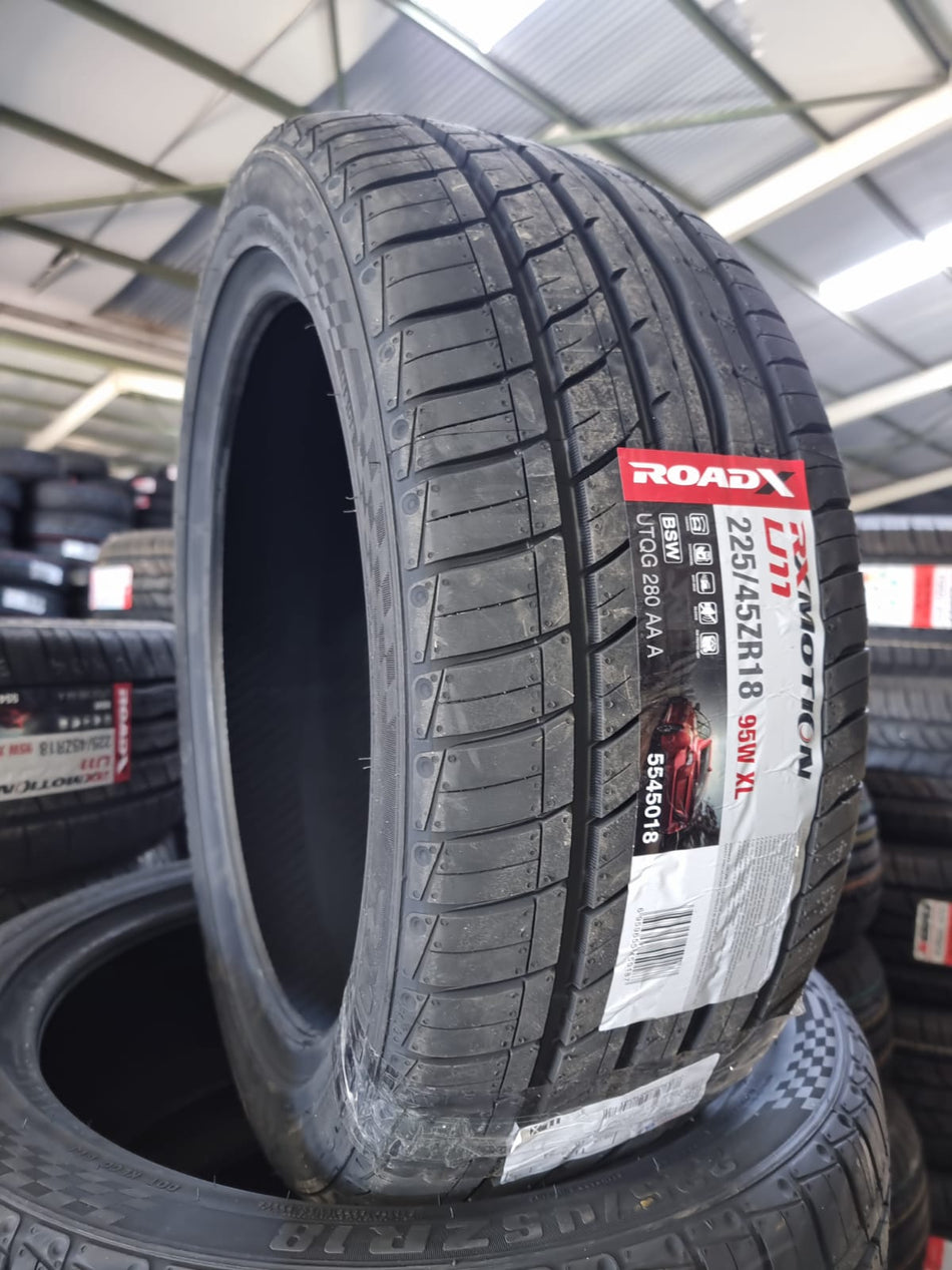 NEUMATICO 225/45 R18 ROADX RXMOTION U11 TUBELES BLK 95W