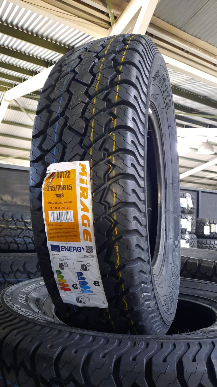 NEUMATICO 215/75 R15 MIRAGE MR-AT172 AT 100S BLK CHN