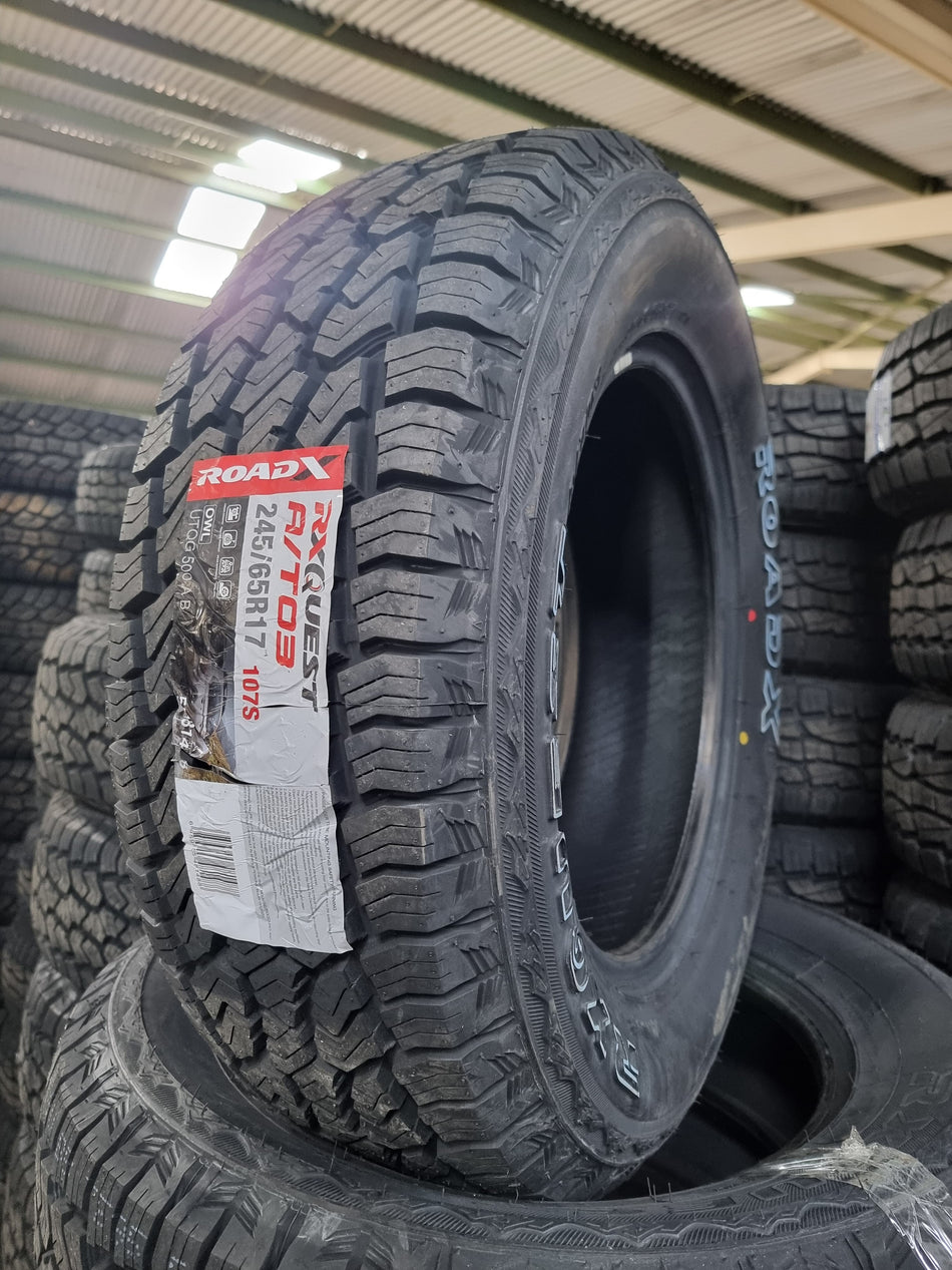 NEUMATICO 245/65 R17 ROADX RXQUEST AT03 107S AT TL BLK CHN