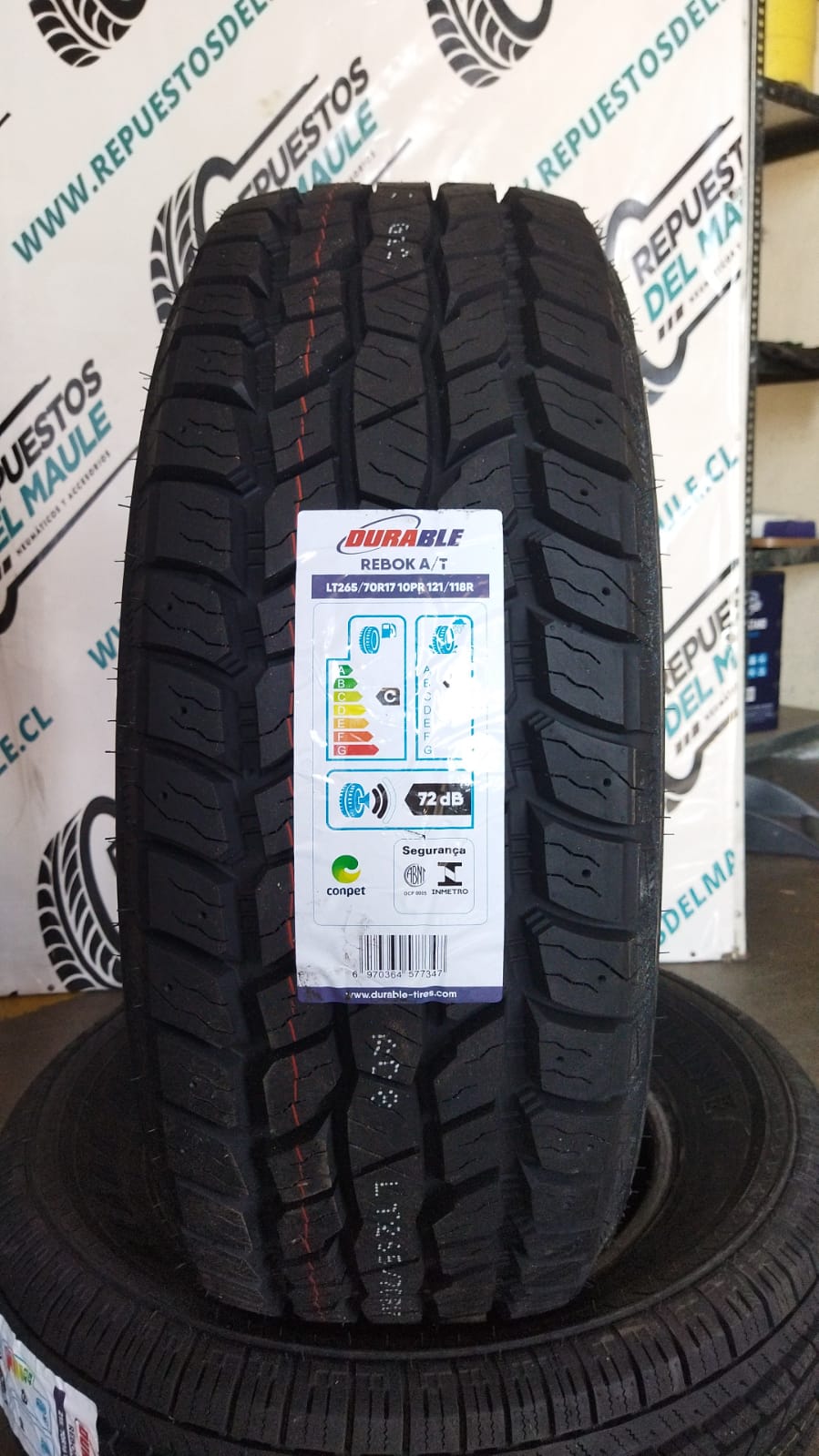 NEUMATICO 265/70 R17 DURABLE REBOK A/T 121/118R 10PR (LT)