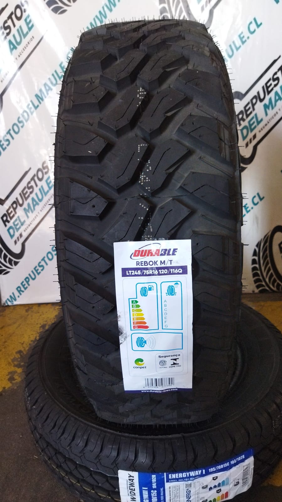 NEUMATICO 245/75 R16 DURABLE REBOK MT 10PR 120/116Q