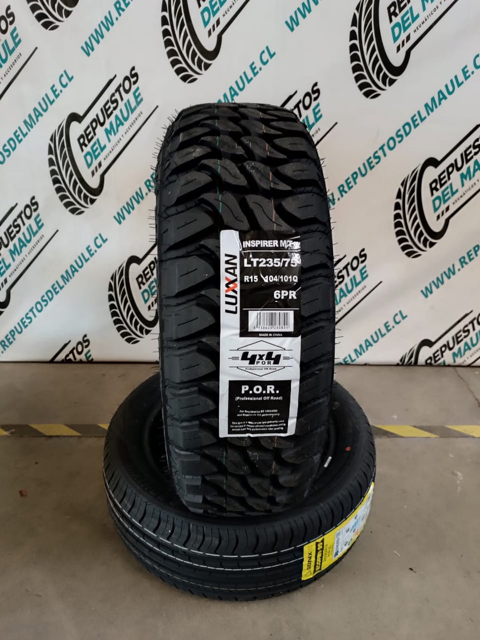 NEUMATICO 235/75 R15 W LUXXAN INSPIRER MT+ 104/101Q LT 6PR