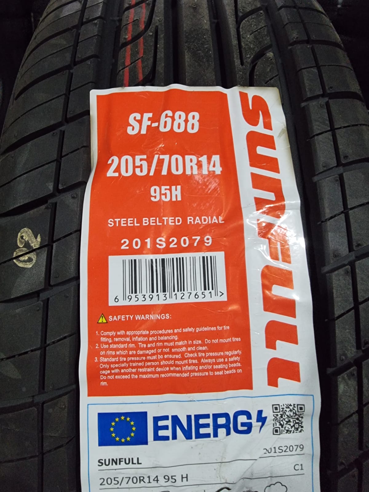 NEUMATICO 205/70 R14 SUNFULL SF-688 95H – Neumáticos del Maule