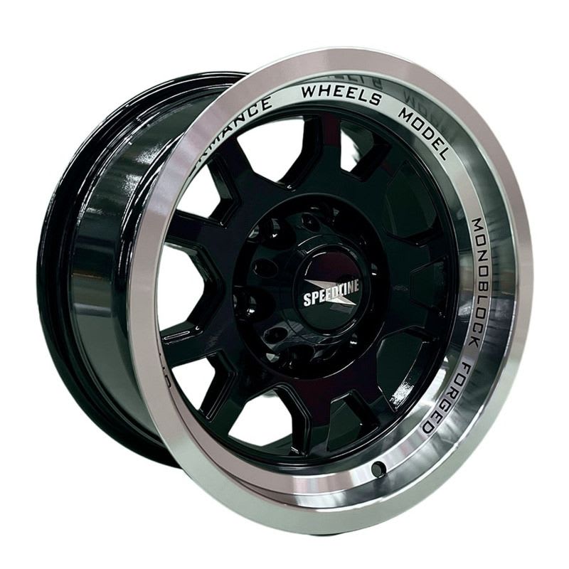 Juego de llantas 15x8 6X139 Et-10 MARINO B-LM NEGRO