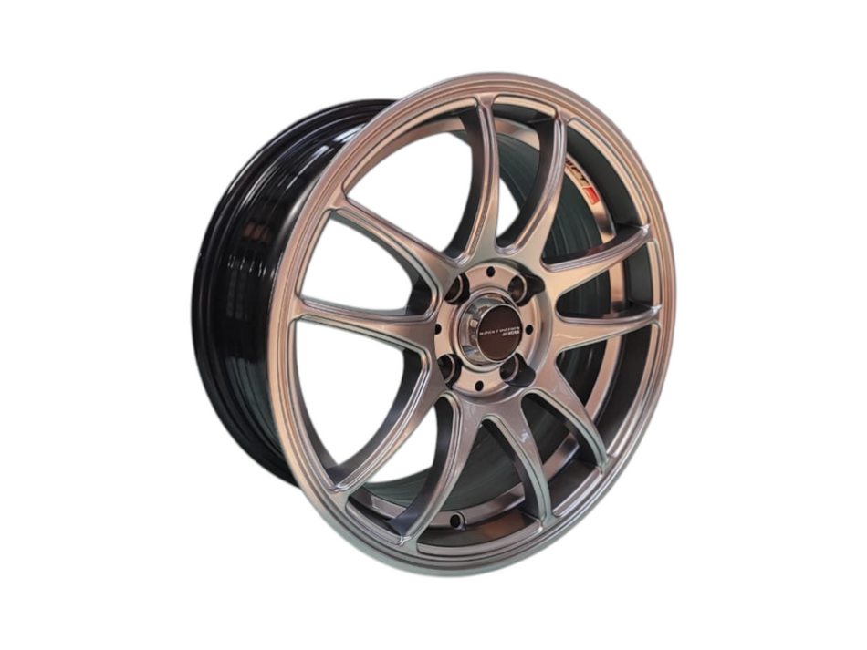 Juego de Llantas 15x6.5 4x100 Et40 hyper black 505