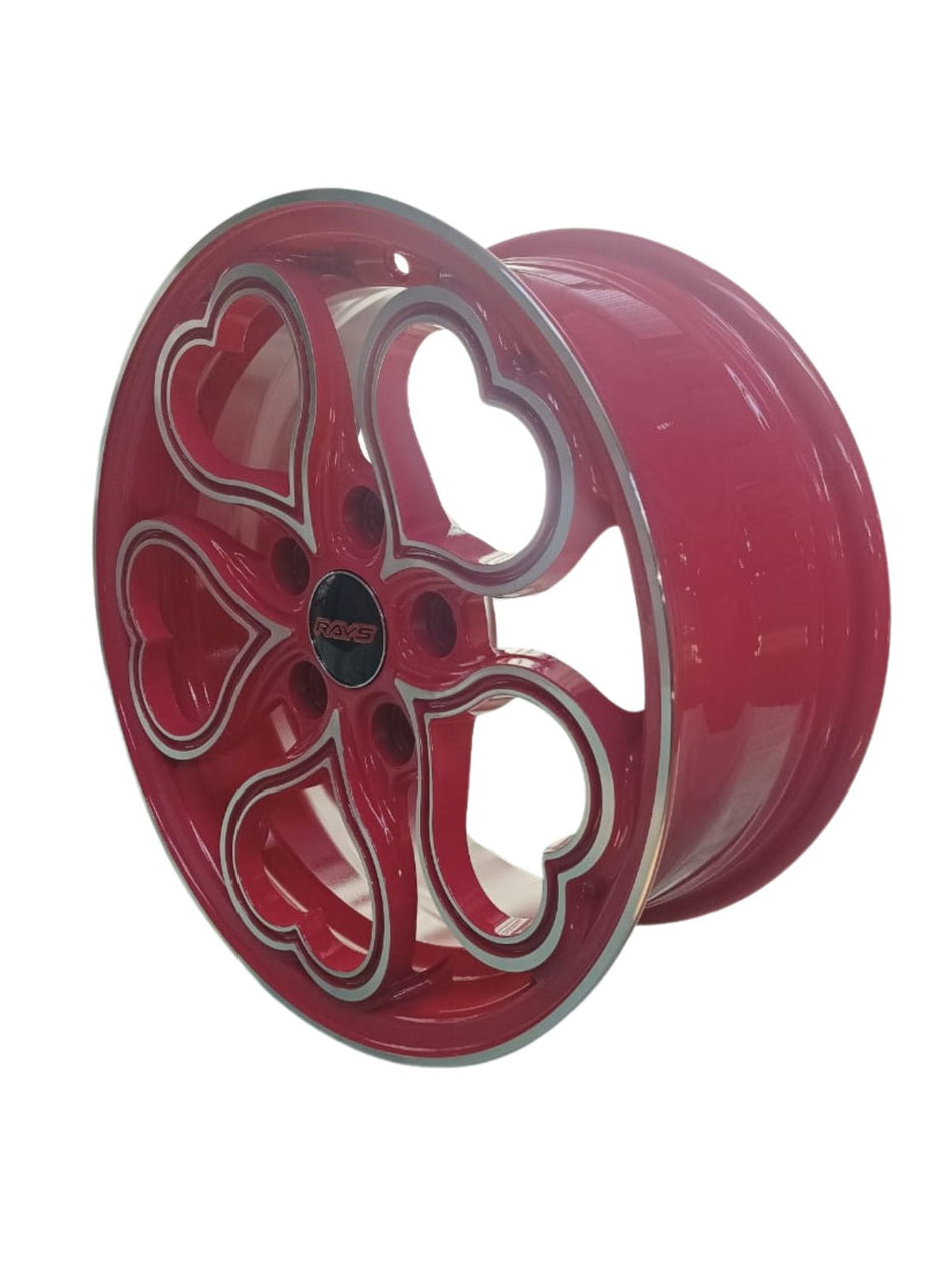 Juego de Llantas 15x6.5 5x114.3 Et35 pink mf X090-5