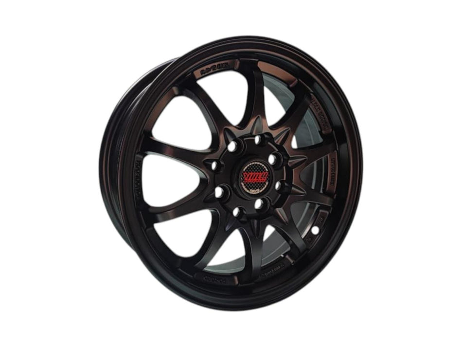 Juego de Llantas 14x5.5 4x100/4x114.3 Et38 Matt Black CE28