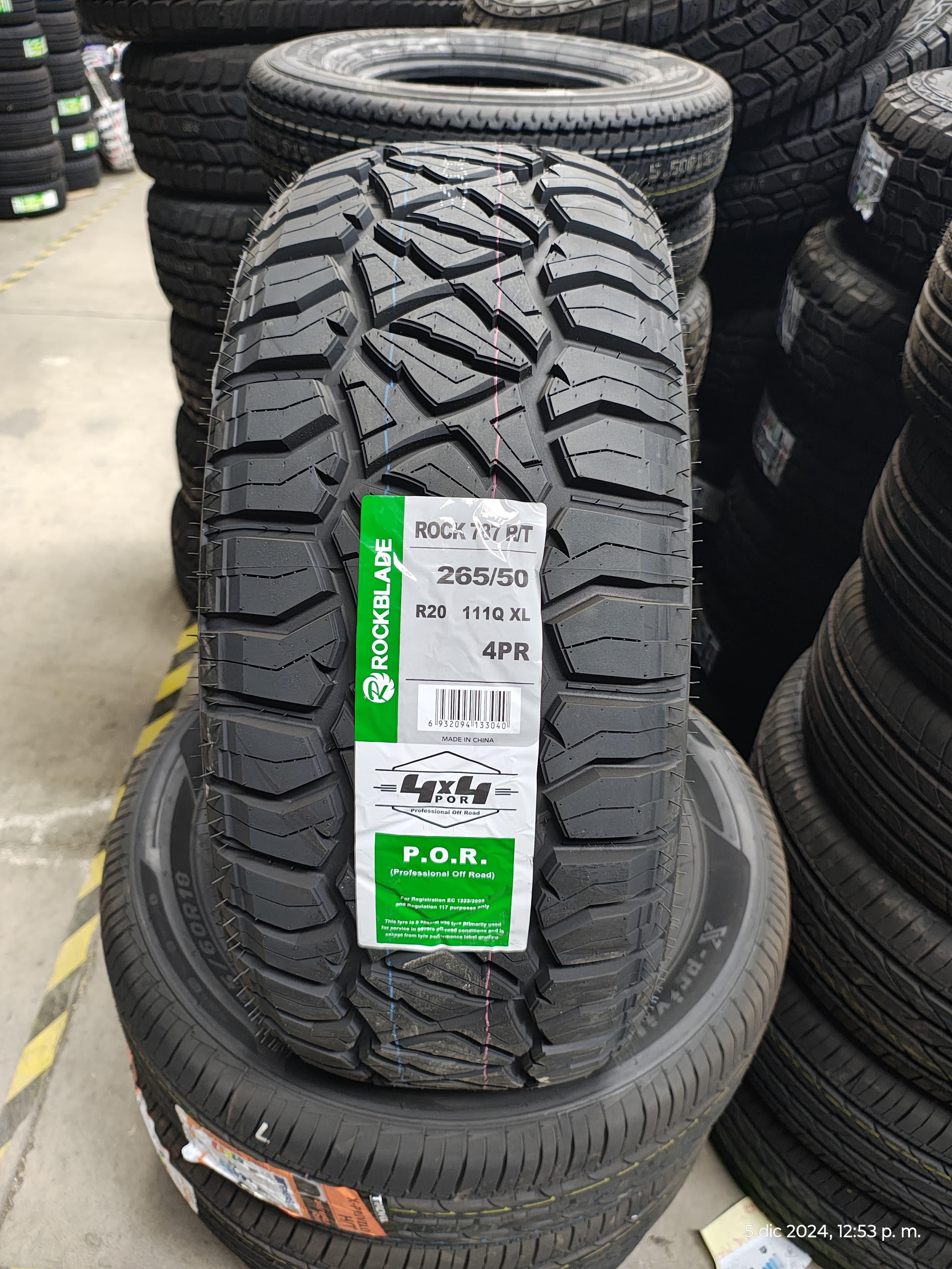 NEUMATICO 265/50 R20 ROCKBLADE ROCK 787 R/T 111Q XL – Neumáticos NEUMATICO 265/50 R20 ROCKBLADE ROCK 787 R/T 111Q XL – Neumáticos