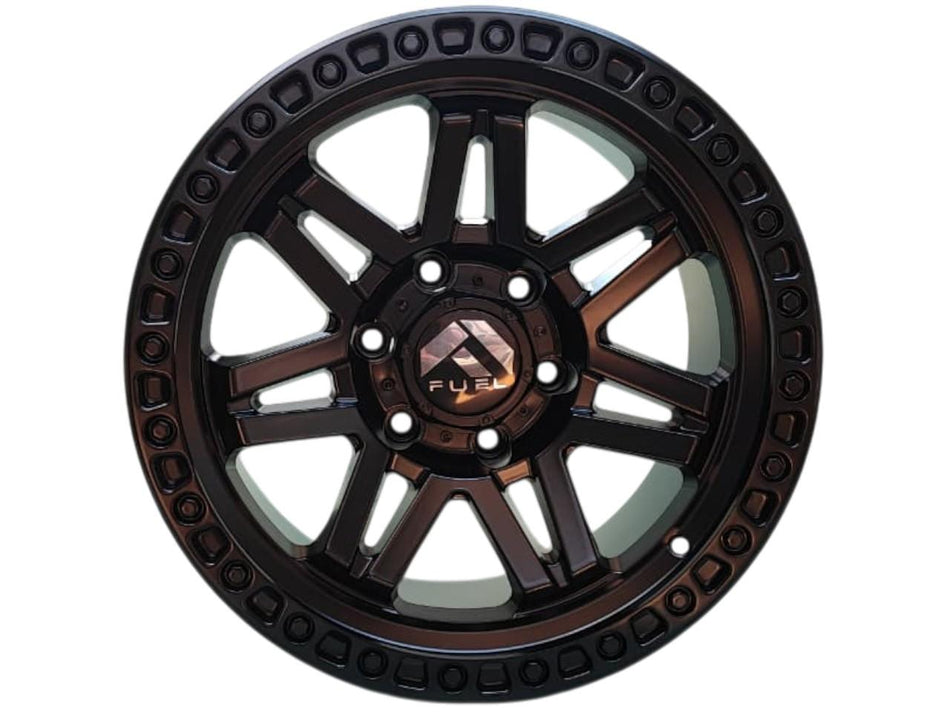 Juego de Llantas 17X9 6x139.7 Et0 MATT BLACK H053-7