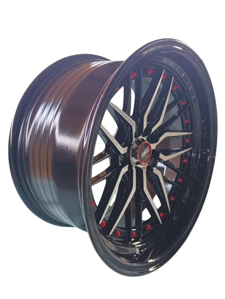 Juego de Llantas 17x9 4x100/4x108 Et5 BM spoke HJ253