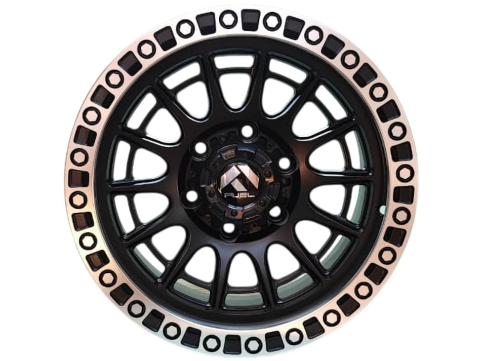 Juego de Llantas 16X8 6x139.7 Et0 Matt Black machine line DX022