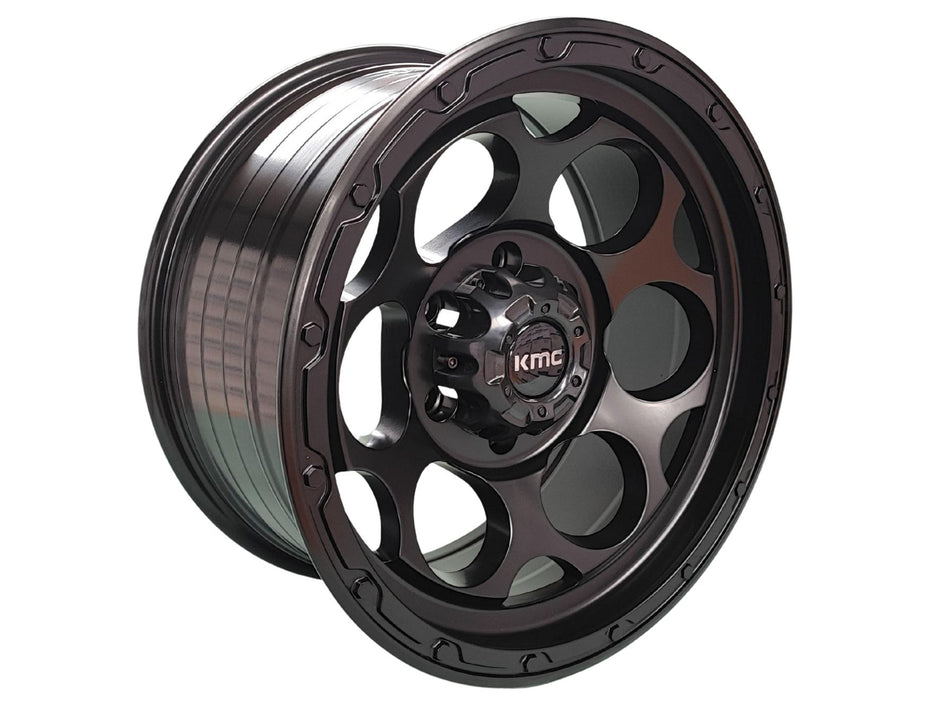 Juego de Llantas 17x8.5 6x139.7 Et-5 matt black DX205