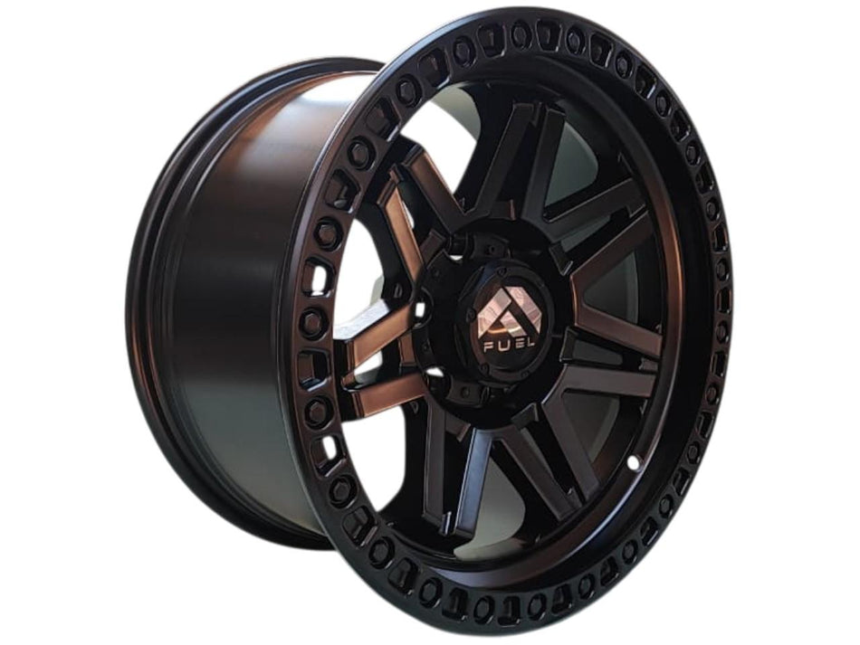 Juego de Llantas 17X9 6x139.7 Et0 MATT BLACK H053-7