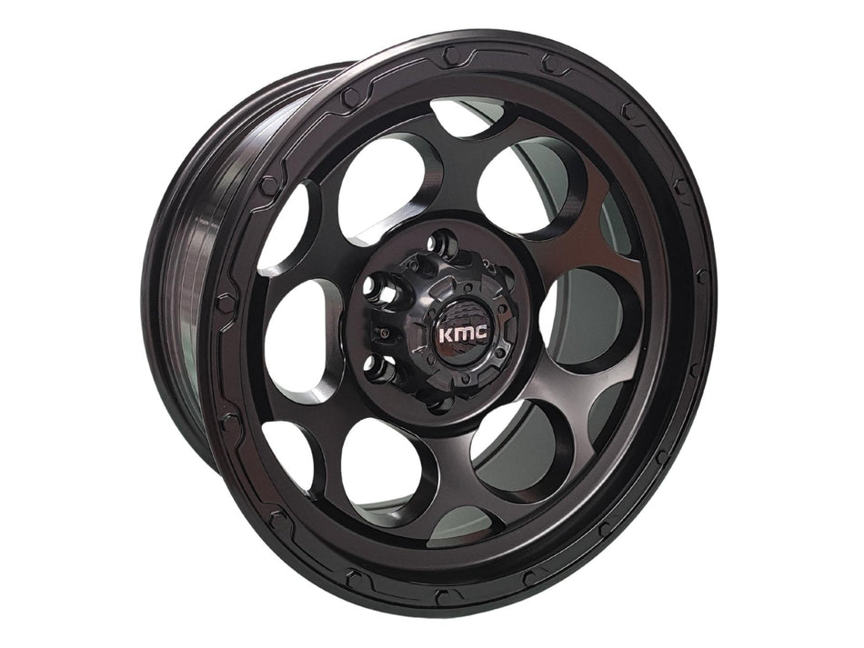 Juego de Llantas 17x8.5 6x139.7 Et-5 matt black DX205