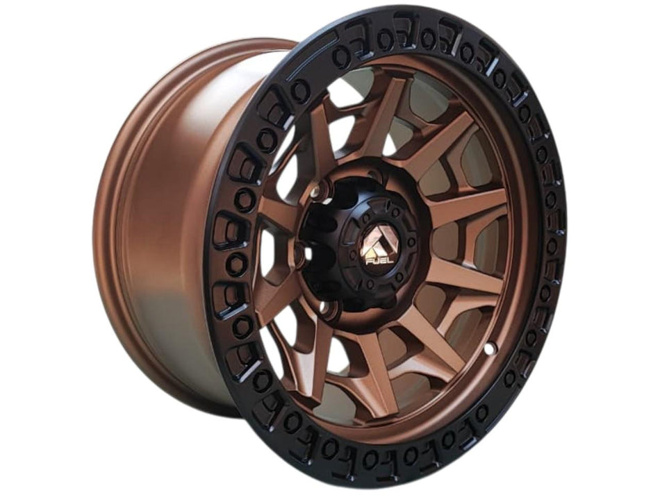 Juego de Llantas 16X8.5 6x139.7 Et0 Bronze+MBL H127-6
