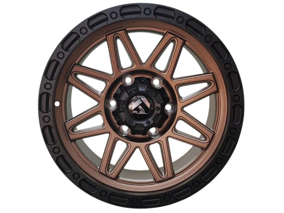 Juego de Llantas 17x9 6x139.7 Et0 Bronze+Matt Black lip H021