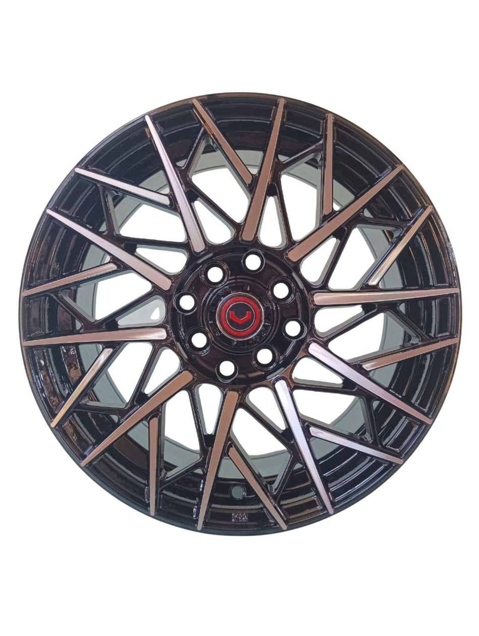 Juego de Llantas 15x7 4x100/4x114.3 Et35 black machined H2182