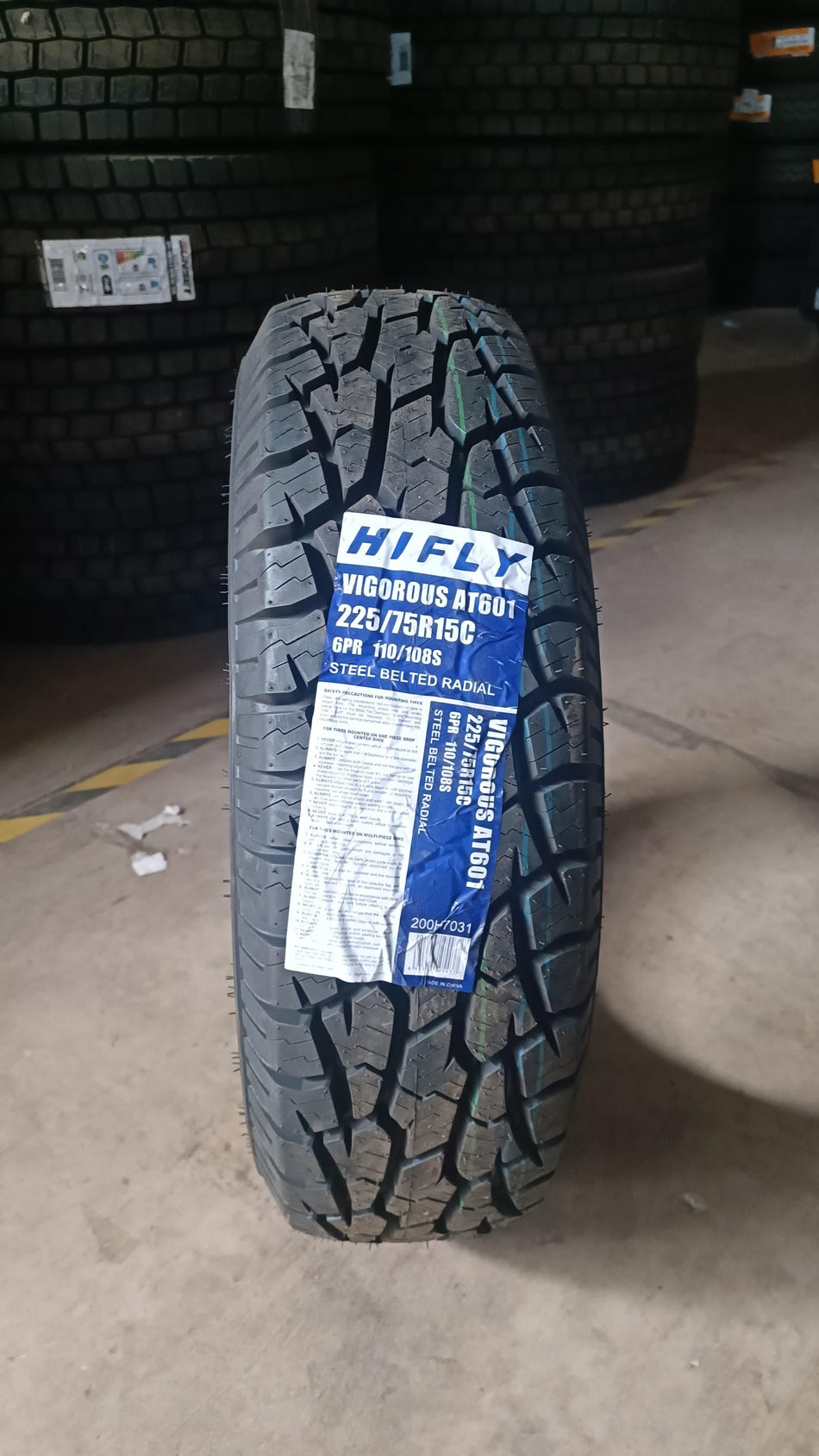 Neumatico 225/75 R15C Hifly AT601 110/108S 6PR