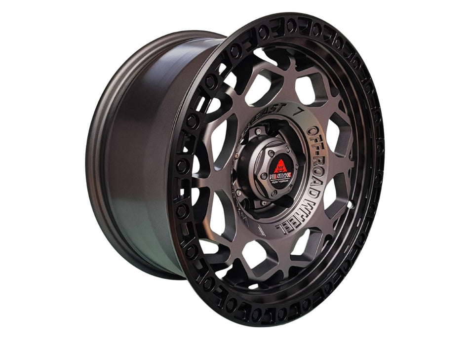 Juego de Llantas 17x8.5 6x139.7 Et0 matt gun metal X171171