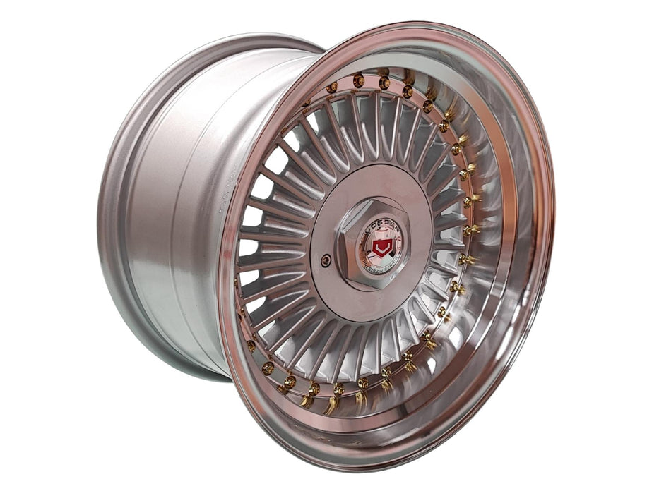 Juego de Llantas 15x9 4x100/4x114.3 Et15 silver+lp RGW6622