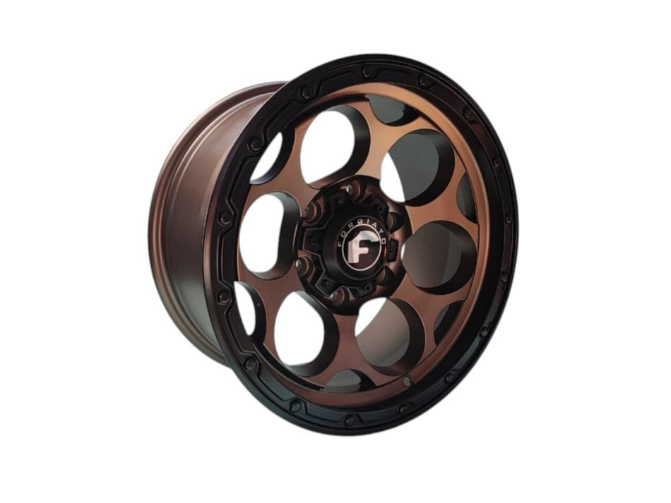 Juego de Llantas 16x8 6x139.7 Et0 Mat Bronze Black Lip 60509