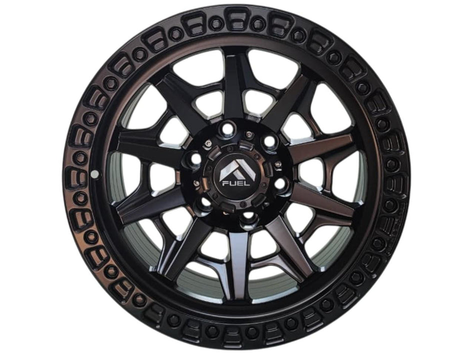 Juego de Llantas 17x8.5 6x139.7 Et-12 Matt Black 602 FSB