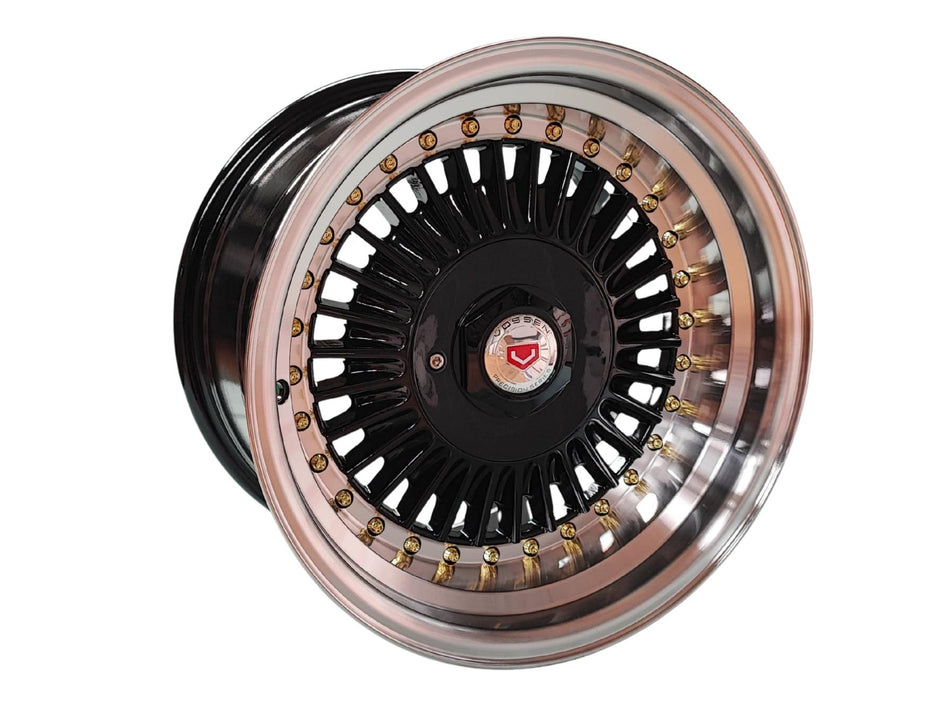 Juego de Llantas 15x9 4x100/4x114.3 Et15 black+lp RGW6622