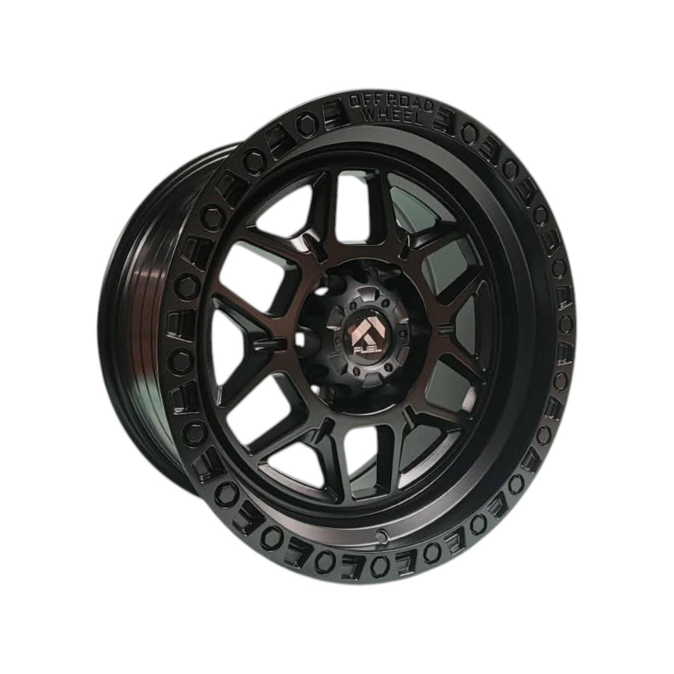Juego de Llantas 17x9 6x139.7 Et0 Matt Black (XXX019)