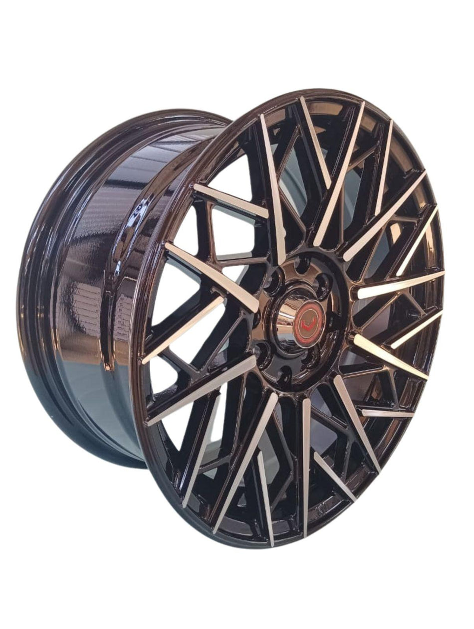 Juego de Llantas 15x7 4x100/4x114.3 Et35 black machined H2182