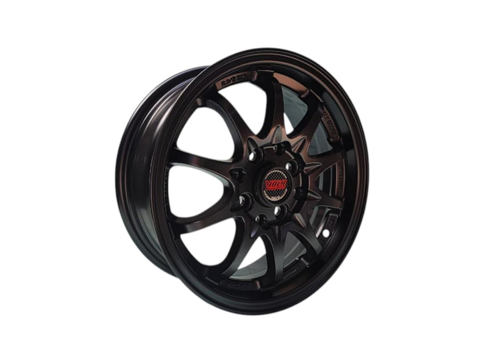 Juego de Llantas 14x5.5 4x100/4x114.3 Et38 Matt Black CE28