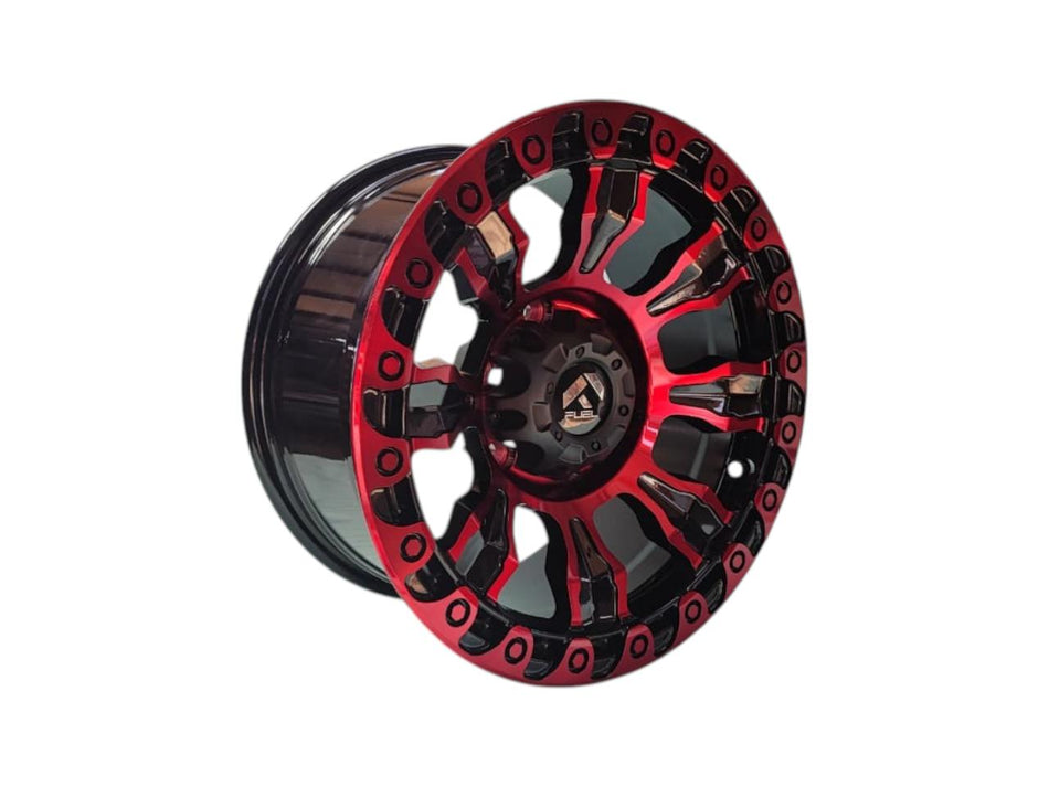 Juego de Llantas 16x8 6x139.7 Et0 MB Machine Lip+Red C H020