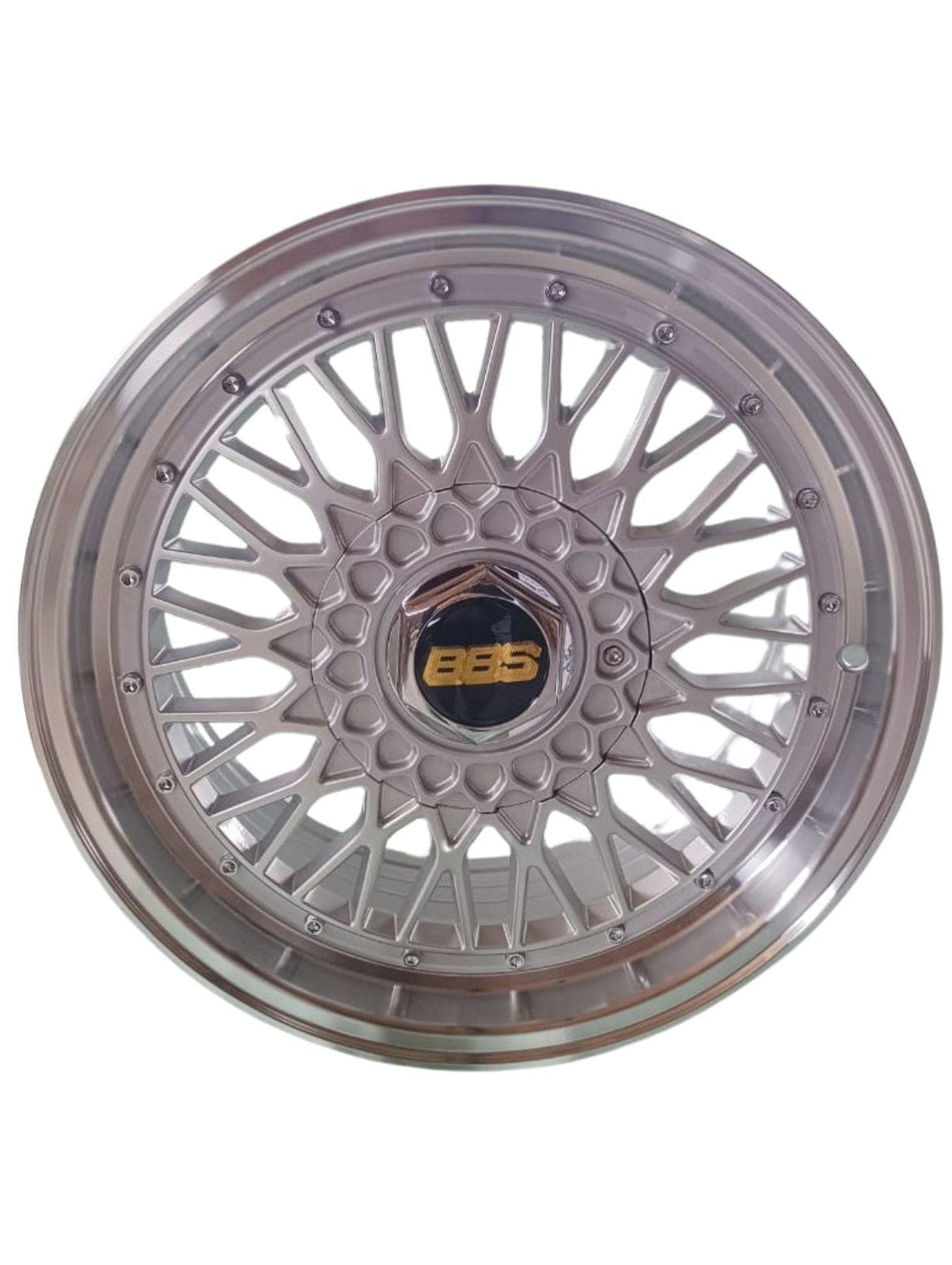 Juego de Llantas 16x7 4x100/4x114.3 Et40 silver machine lip 508