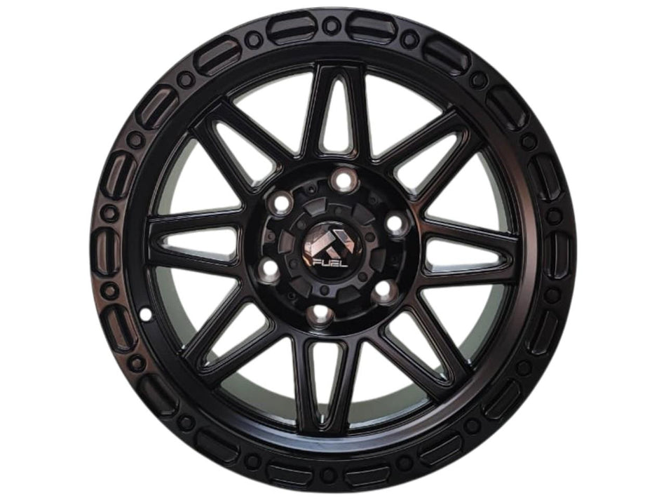Juego de Llantas 17x9 6x139.7 Et0 Matt Black H021