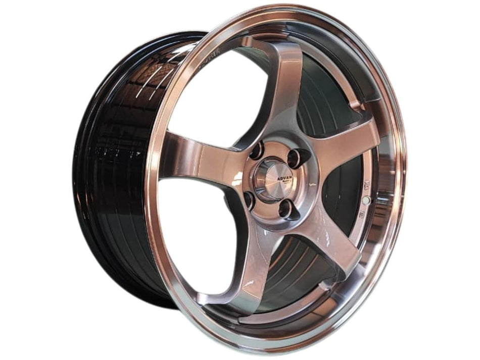 Juego de Llantas 16X7.5 4x100 Et30 Hyper Black machine lip 512 CHB