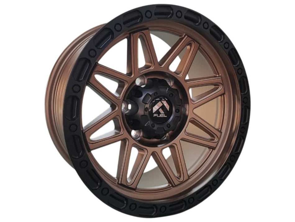 Juego de Llantas 17x9 6x139.7 Et0 Bronze+Matt Black lip H021