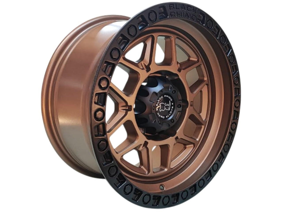 Juego de Llantas 16X8 6x139.7 Et0 Bronze+Matt Black lip H019
